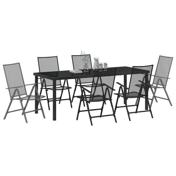 Комплект за хранене в градината 7 pcs Антрацит