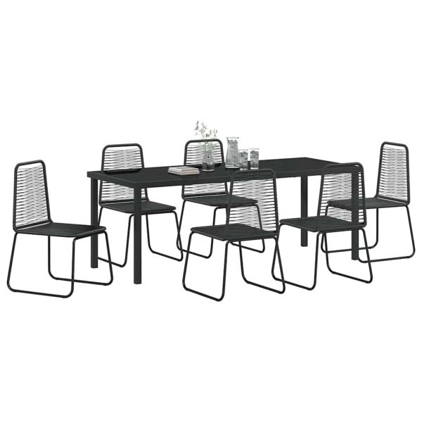 Комплект за хранене в градината 7 pcs Черно