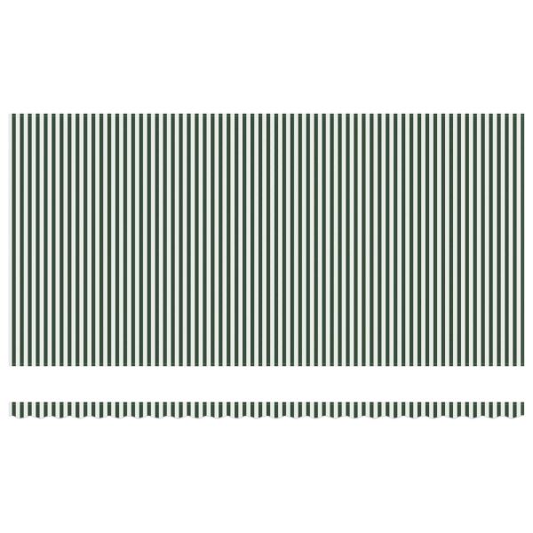 Прибираща се тента Зелен и бял 600 × 350 cm