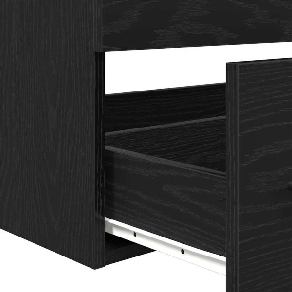 Шкаф за мивка Черния дъб 90 x 45 x 1.5 см Инженерно дърво