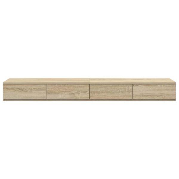 Чекмеджета за легло с чекмедже Сонома дъб 135 x 36,5 x 16,5 см