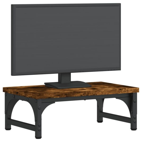 Поставка за монитор, опушен дъб, 37x23x14 см, инженерно дърво