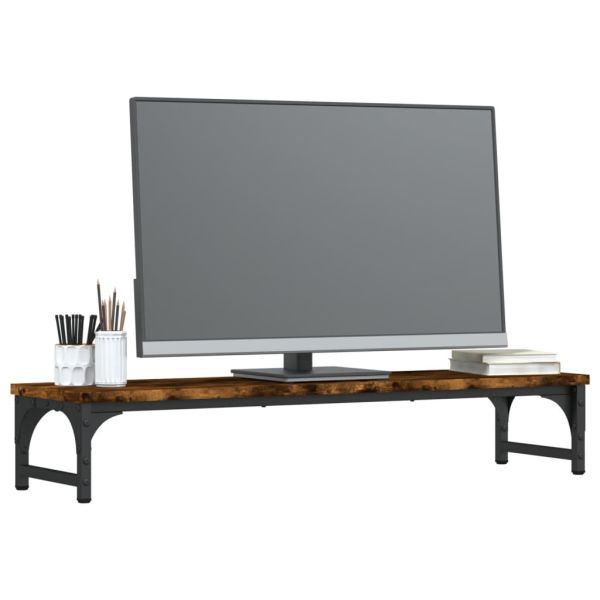 Поставка за монитор, опушен дъб, 85x23x15,5 см, инженерно дърво