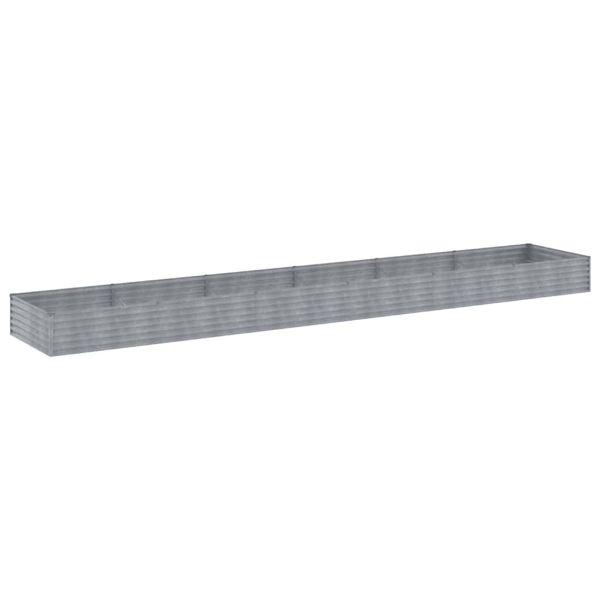 Градинска повдигната леха 579x100x36 см кортенова стомана