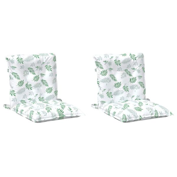 Възглавница за открито 2 pcs Фин листов модел 100 x 50 x 7 cm