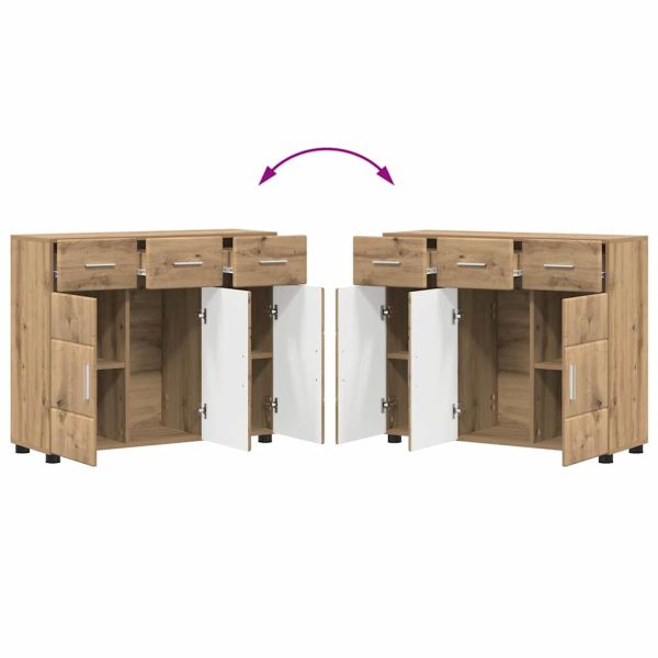 Служебен шкаф FLORIN 88,5 x 30,5 x 73 см Дъб Инженерно дърво