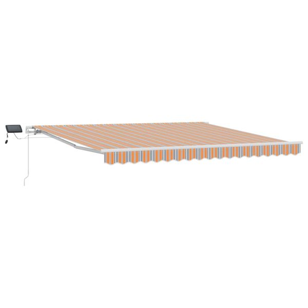 Прибираща се тента Многоцветен 400 × 300 cm Тъкан и алуминий