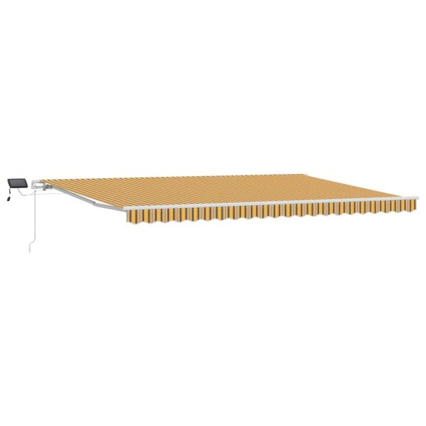 Прибираща се тента Многоцветен 500 × 350 cm Тъкан и алуминий