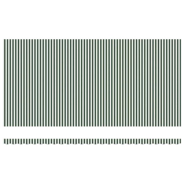 Текстил за сенник Зелен и бял 600 × 350 cm Полиестер