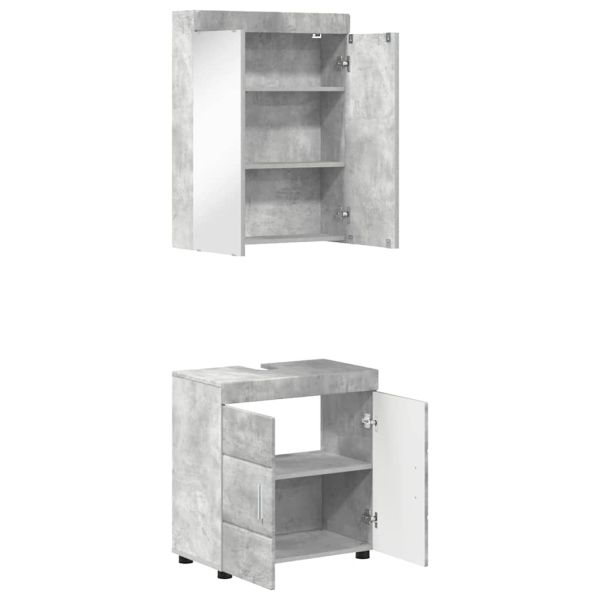 Комплект мебели за баня TULUM 2 pcs Циментено сиво