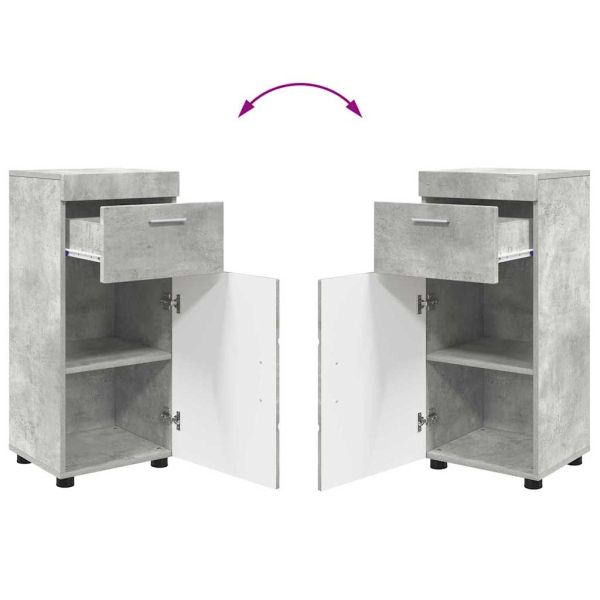 Комплект мебели за баня TULUM 4 pcs Циментено сиво