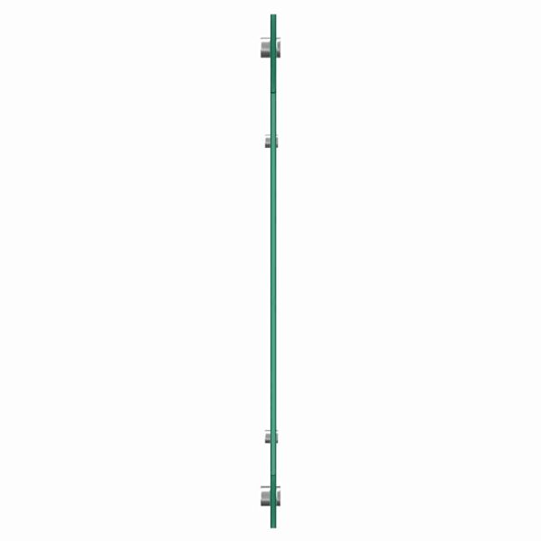 Кухненски гръб 2 pcs Черно 120 x 50 cm закалено стъкло