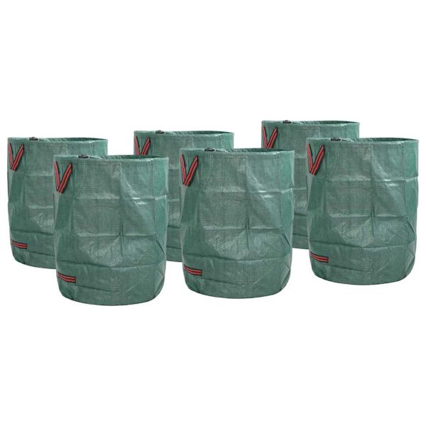 Чували за градински отпадъци 12 pcs Зелен 66 x 66 x 83,5 см