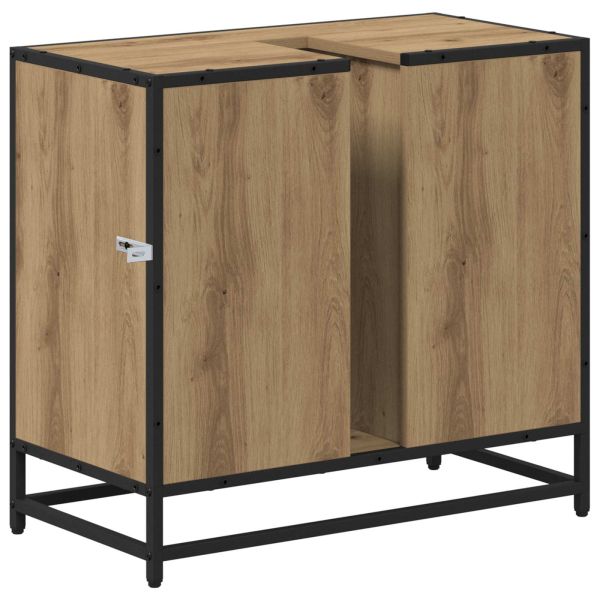 Шкаф за баня Дъб 65 x 33 x 60 см Инженерно дърво