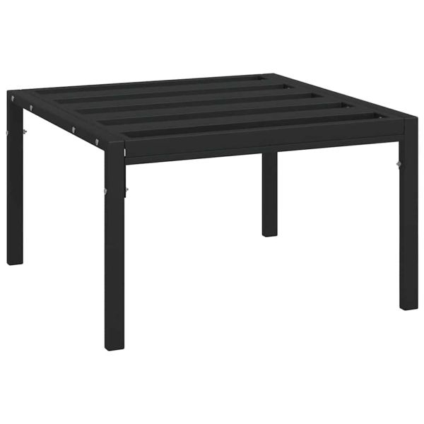 Градински табуретки сиви възглавници 2 бр 60x60x35 см стомана