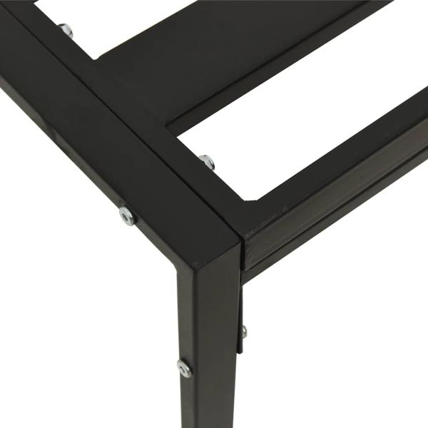 Градински табуретки сиви възглавници 2 бр 60x60x35 см стомана