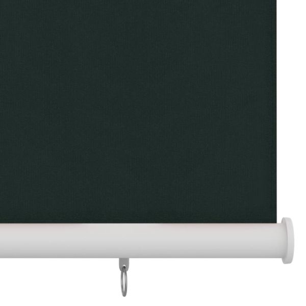 Външна ролетна щора, 125(Ш)x230(В) см, тъмнозелена, HDPE