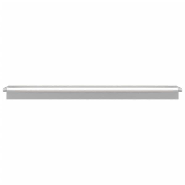 Фонтан за басейн с LED, неръждаема стомана, 110 см