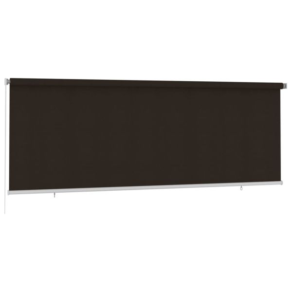 Външна роло щора, 400x140 см, кафява, HDPE