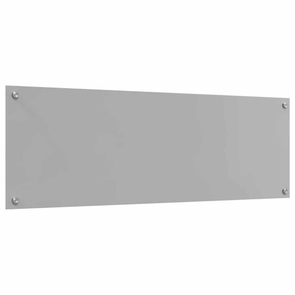 Кухненски гръб 2 pcs Светлосиво 120 x 40 cm закалено стъкло