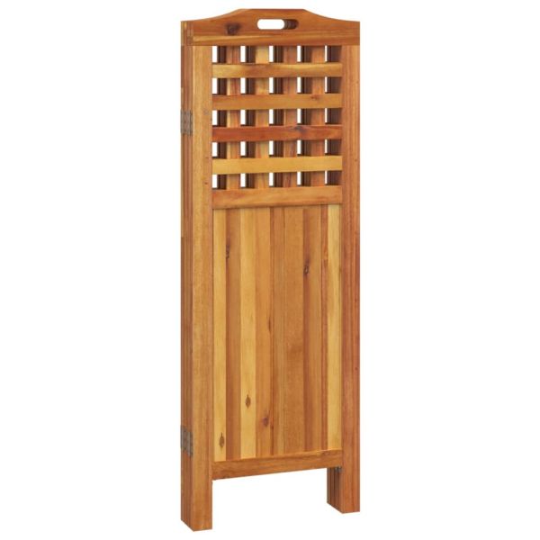 Параван за стая, 4 панела, 162x2x115 cм, акациево дърво масив