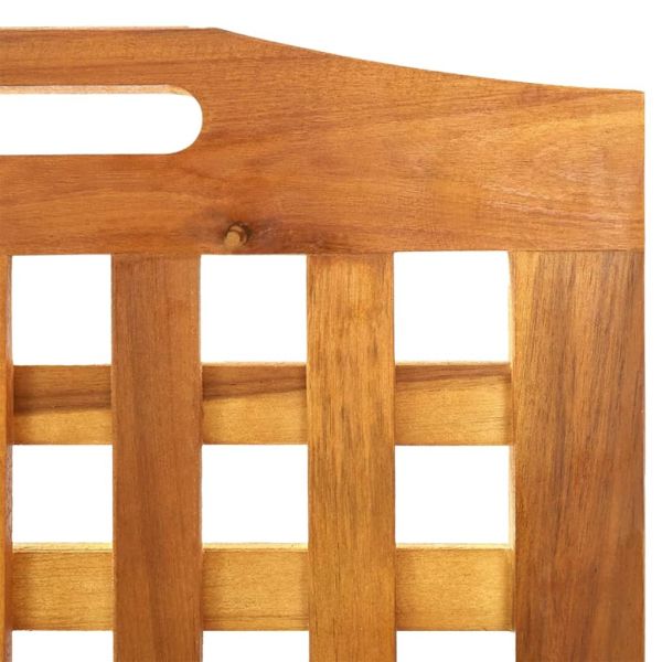 Параван за стая, 4 панела, 162x2x115 cм, акациево дърво масив