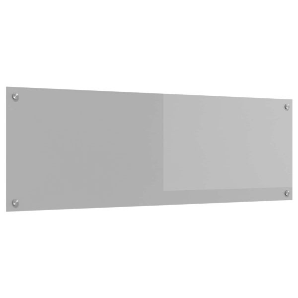 Кухненски гръб Светлосиво 120 x 40 cm закалено стъкло