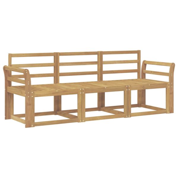Комплект дивани за открито 3 pcs Бяло 194 x 63 x 73 см