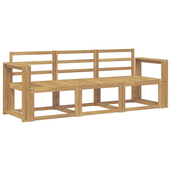 Комплект дивани за открито 3 pcs Бяло 197,5 x 63 x 73 см
