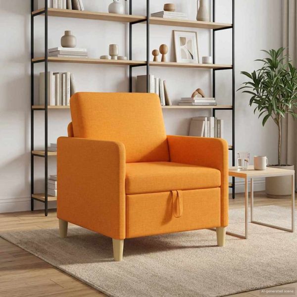 Диван с storage Тъмен жълт 72 x 78 x 87 см Полиестер