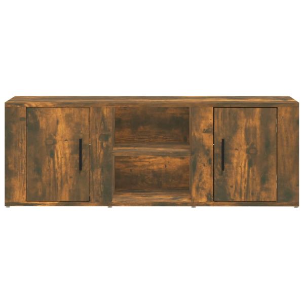 ТВ шкаф, опушен дъб, 100x31,5x35 см, инженерно дърво