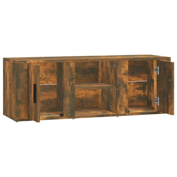 ТВ шкаф, опушен дъб, 100x31,5x35 см, инженерно дърво