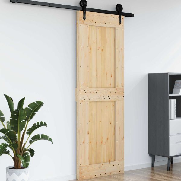 Врата NARVIK Естествен 80 x 210 cm Солидна борова дървесина
