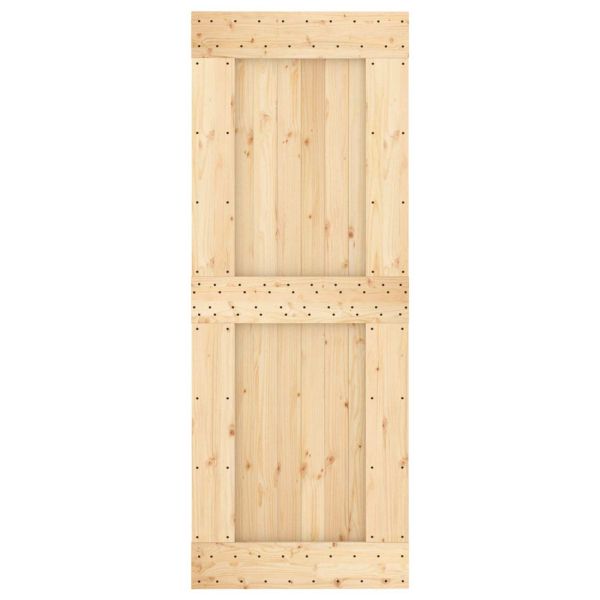 Врата NARVIK Естествен 80 x 210 cm Солидна борова дървесина