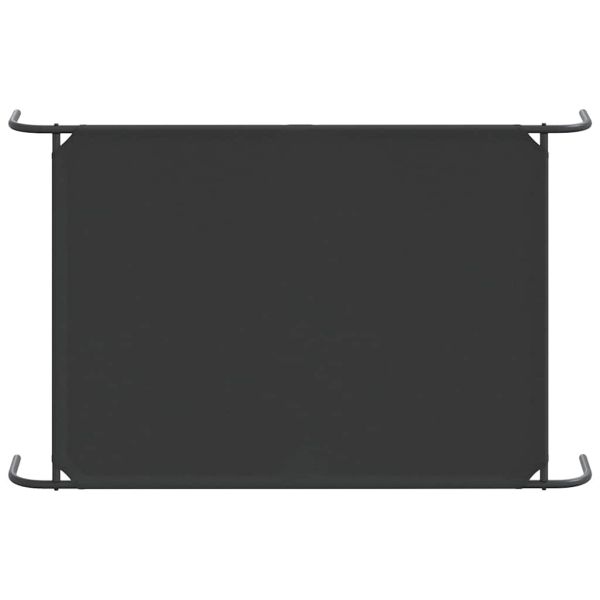Повдигнато легло за кучета черно 150x90x20 cm Оксфорд плат