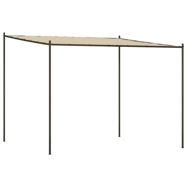 Шатра, бежова, 3x3 м, 180 г/м², плат и стомана