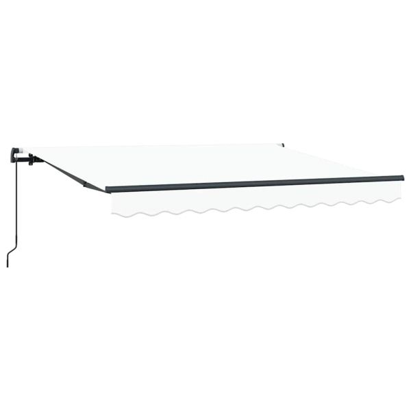 Сгъваем навес Бяло 300 x 200 cm текстил