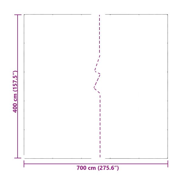 Платно с детайли Прозрачен 7 x 4 m Полиетилен