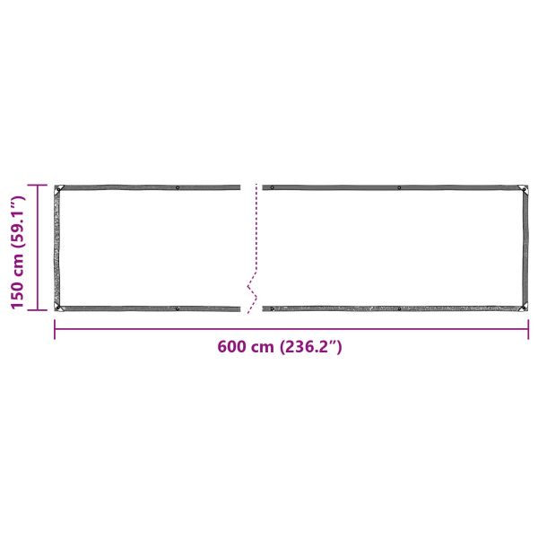 Тарапо Прозрачен 6 x 1,5 м ПЕ