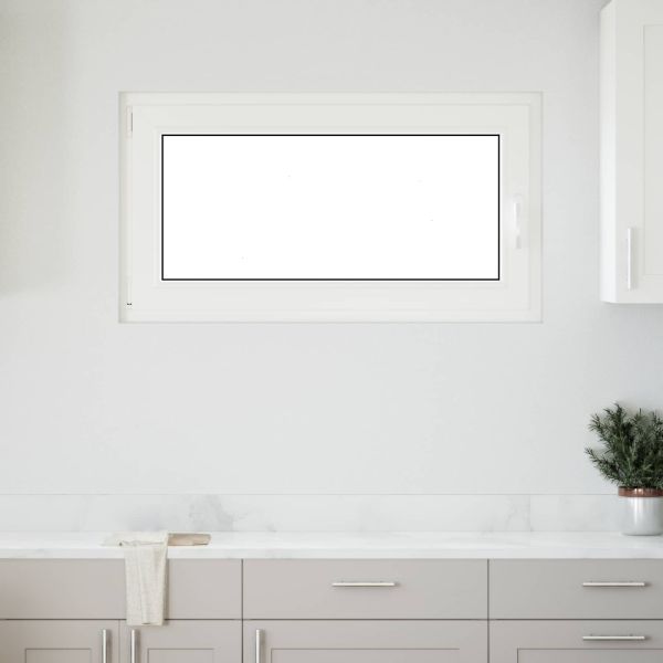 Прозорец за мазе RISOR 110 x 70 cm PVC и стъкло Антрацит