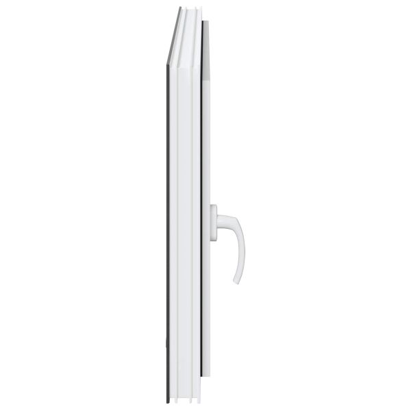 Прозорец за мазе RISOR 120 x 60 cm PVC и стъкло Антрацит