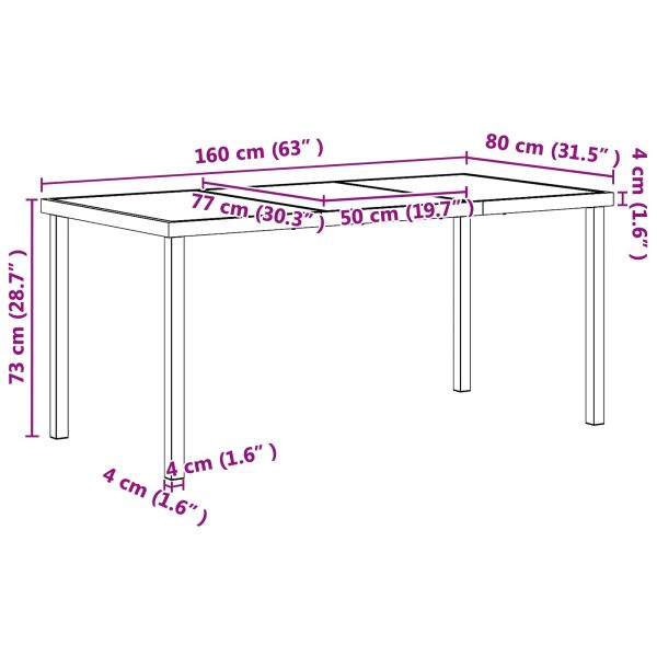 Комплект за външни мебели 7 pcs Черно и антрацит Textilene