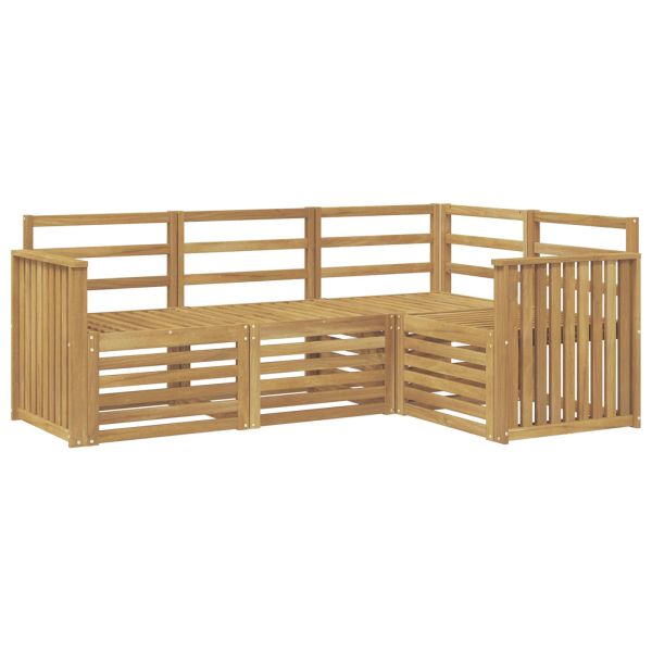 Комплекти дивани 4 pcs Бяло 187,5 x 128,5 x 73 см