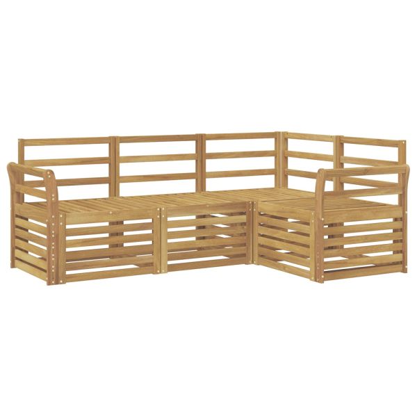 Комплекти дивани 4 pcs Бяло 190 x 130,5 x 73 см