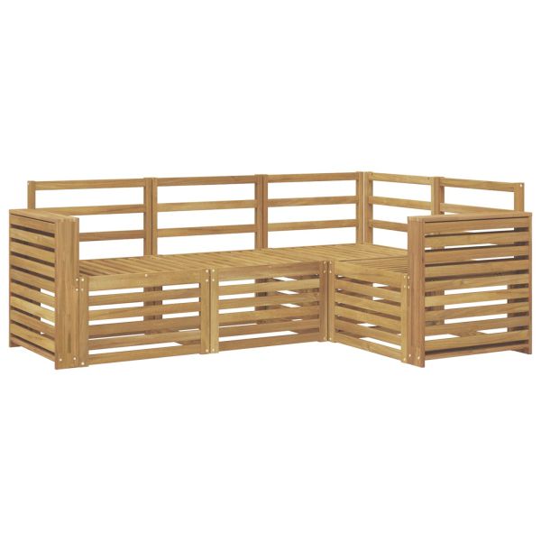 Комплекти дивани 4 pcs Бяло 191 x 132,5 x 73 см