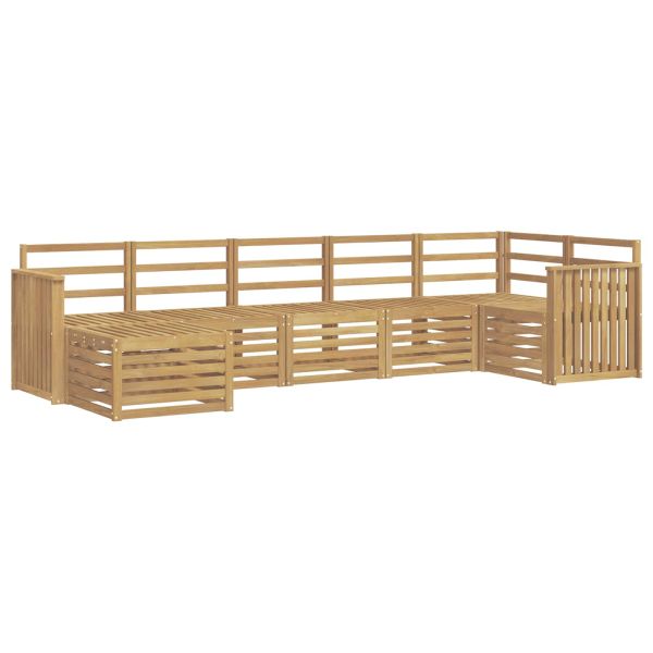 Комплект дивани за открито 7 pcs Бяло