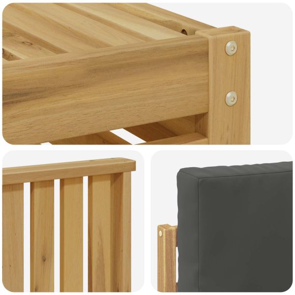 Комплект дивани за открито 7 pcs Бяло и антрацит