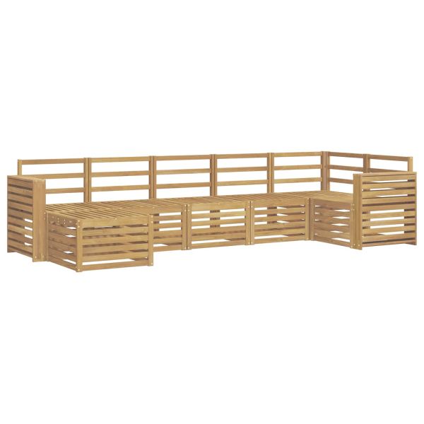 Комплект дивани за открито 7 pcs Бяло
