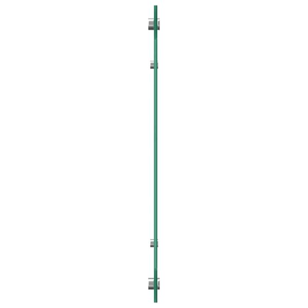 Кухненски гръб 2 pcs Черно 110 x 40 cm закалено стъкло
