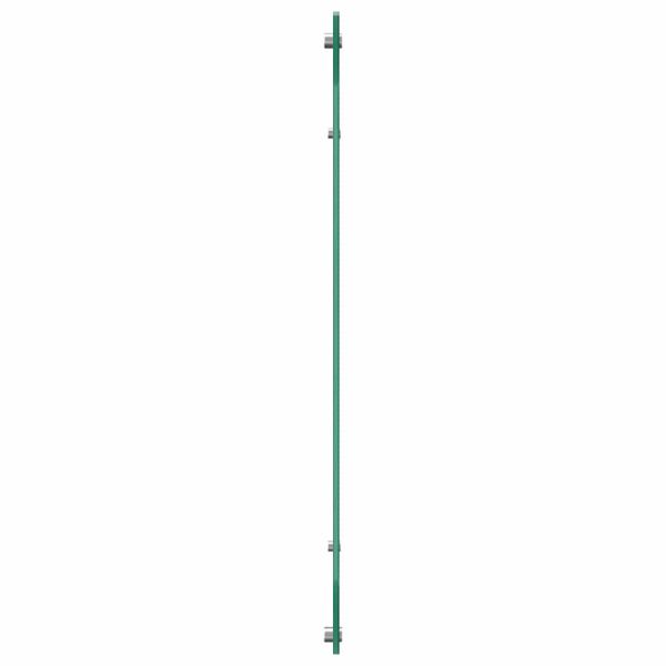 Кухненски гръб 2 pcs Черно 110 x 60 cm закалено стъкло
